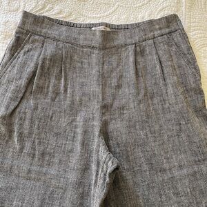 Black/white Herringbone Tweed Trousers